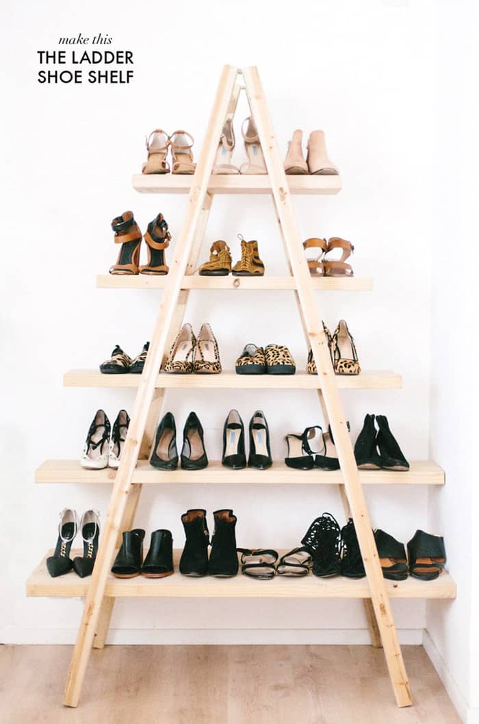 diy shoe shelf