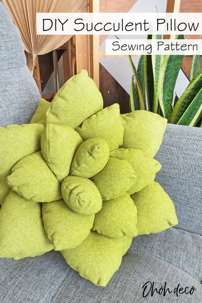 diy succulent pillow pattern