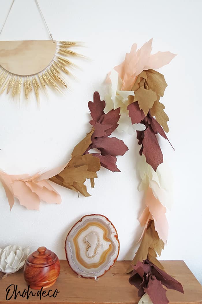 diy fall leaf garland