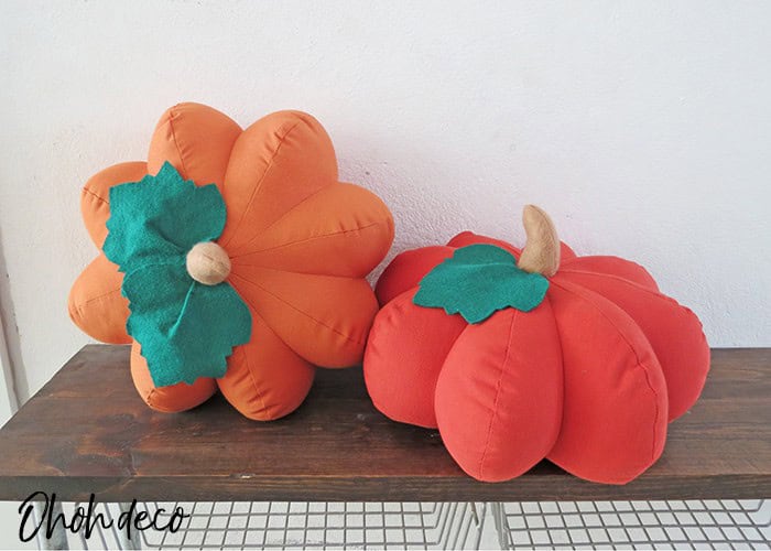 how to make pumpkin shaped pillow