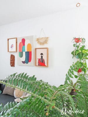 DIY wall decor made with wheat