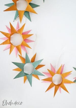 make christmas ornament from toilet paper roll