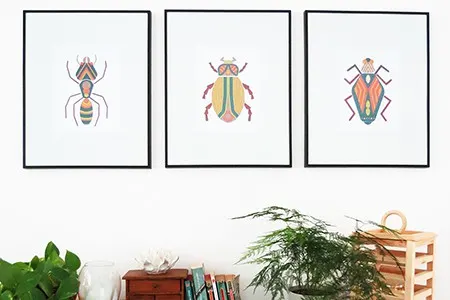 bugs wall art print