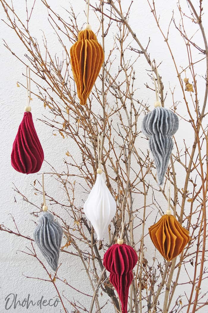 handmade felt christmas ornaments