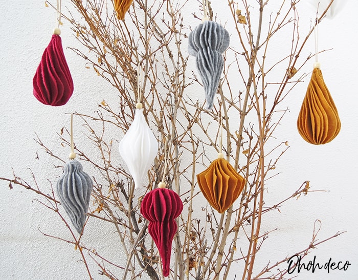 modern felt christmas ornaments