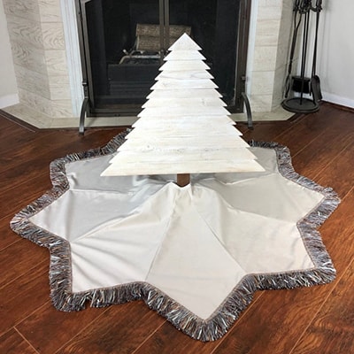 star shaped tree skirt