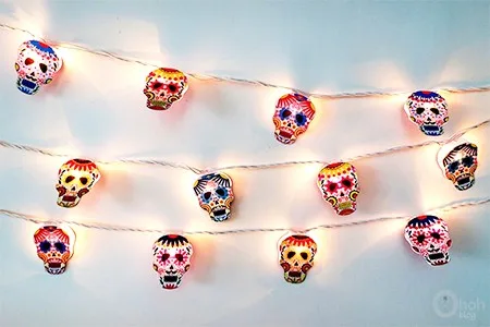 skull garland printable