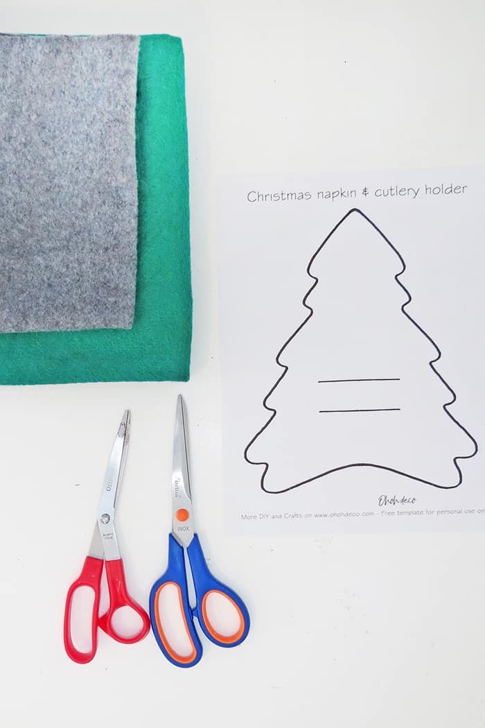 Christmas napkin holders free template