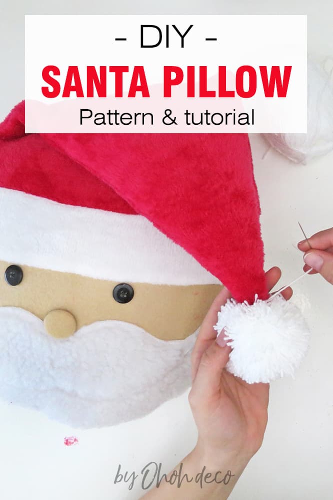 DIY Santa pillow pattern