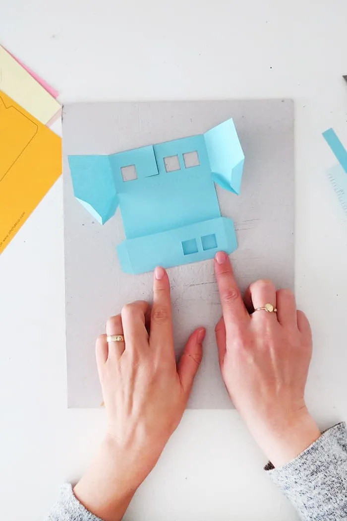 how to fold a house with paper