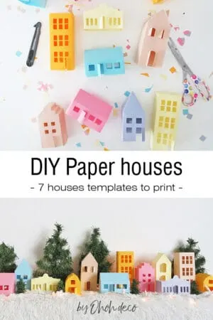 Paper house template