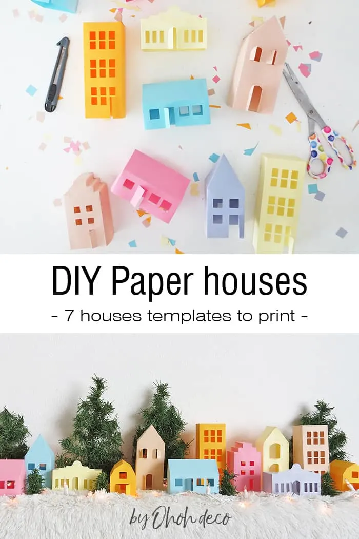Paper house template