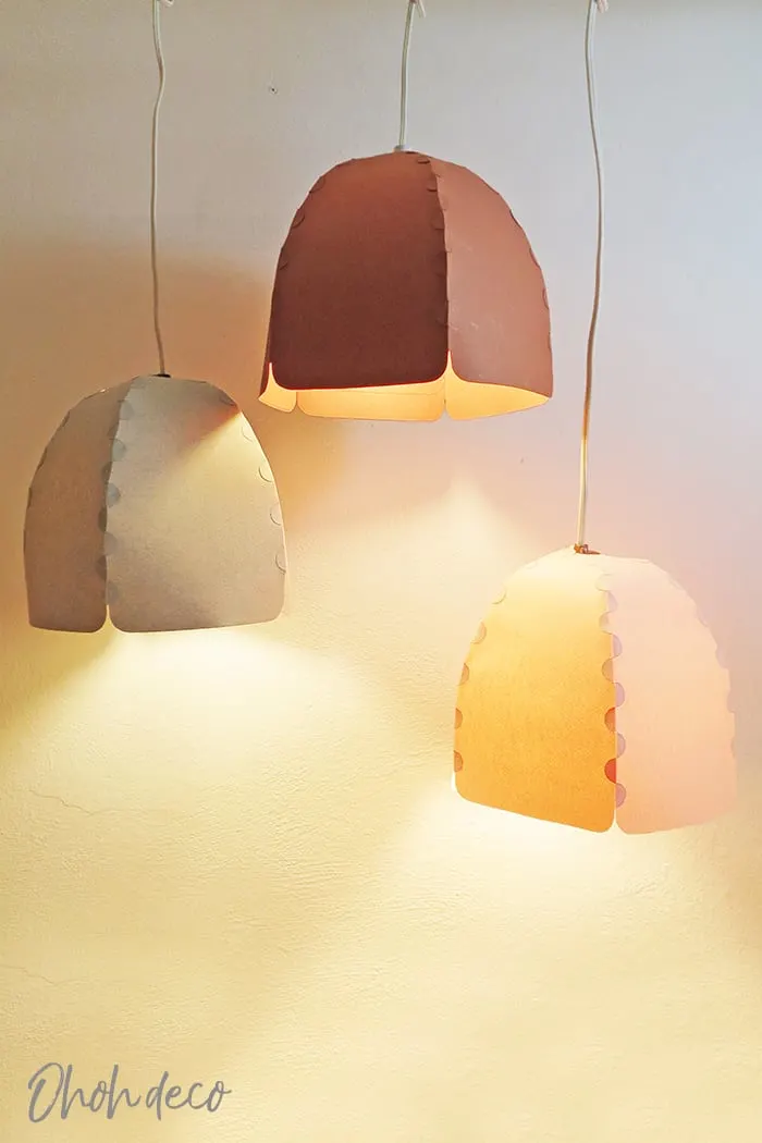 paper lampshade diy