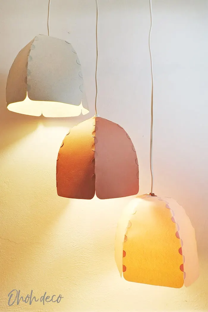 Paper Lampshade Diy Ohoh Deco, How To Make Paper Lampshade At Home Step By
