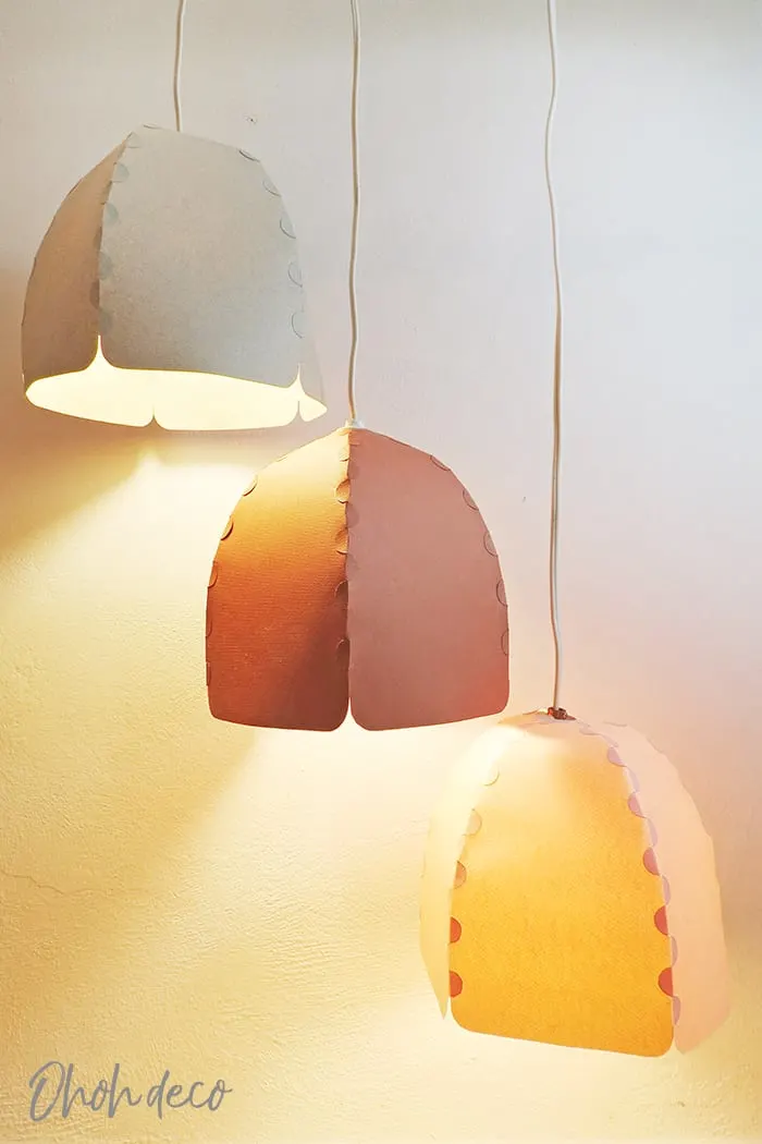 Easy to make paper lampshade