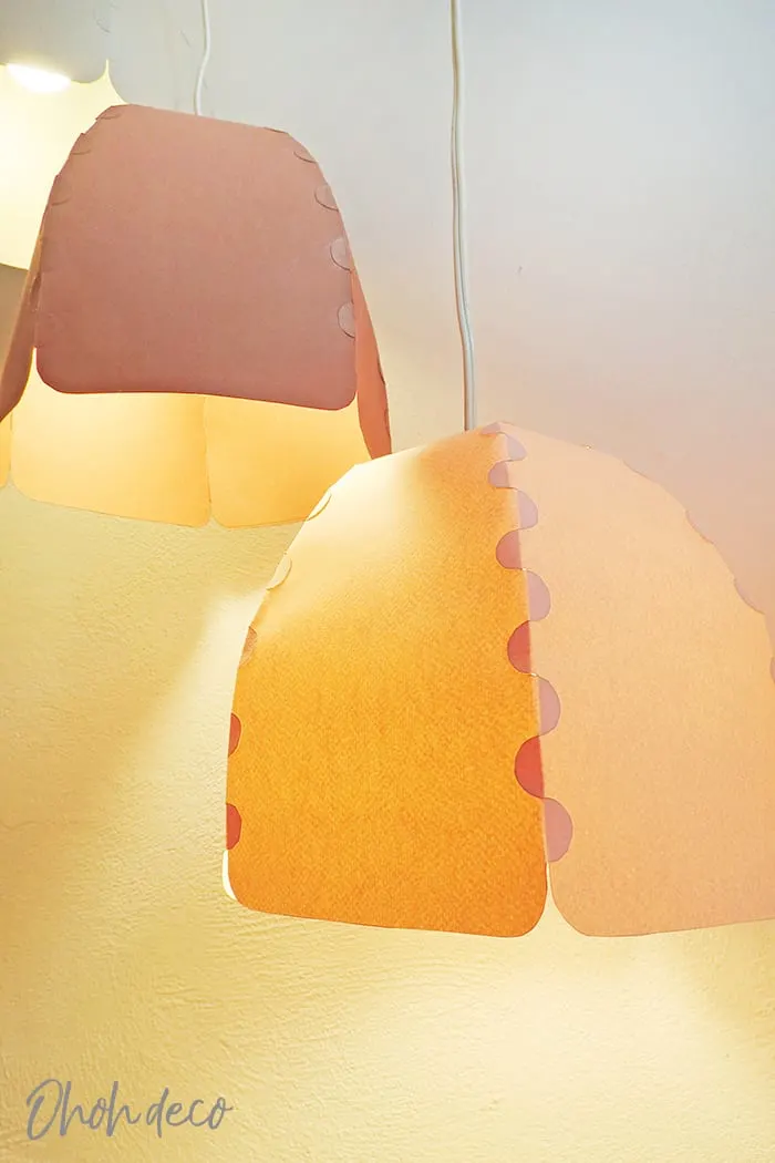 DIY paper lampshade