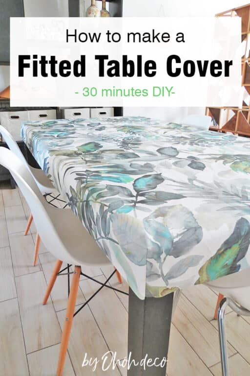 Fitted table cover, the easy DIY Ohoh deco