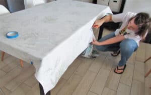 cute abric to make fitted table cover