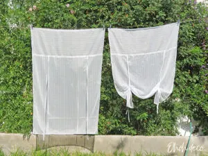 DIY tie up shades