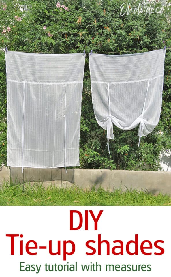 Easy to make DIY Tieup Shades Ohoh deco
