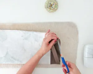 make drawstring boldter pillow