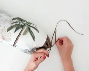 make a bolster pillow to store duvet