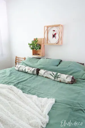 How to sew a bolster pillow to keep your duvet