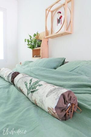 DIY bolster pillow cover