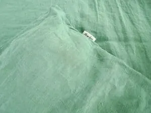 linen duvet cover matcha green