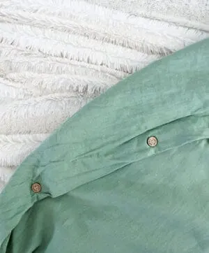linen Duvet cover green