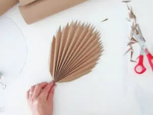 how to make a paper palm leaf