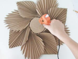 glue mirror to make decorative frame
