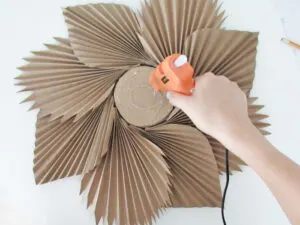 glue mirror to make decorative frame