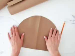 brown paper palm leaf