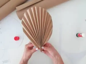DIY paper palm leaf
