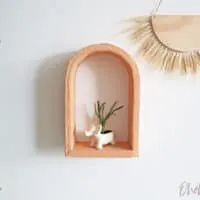 DIY cardboard wall shelf