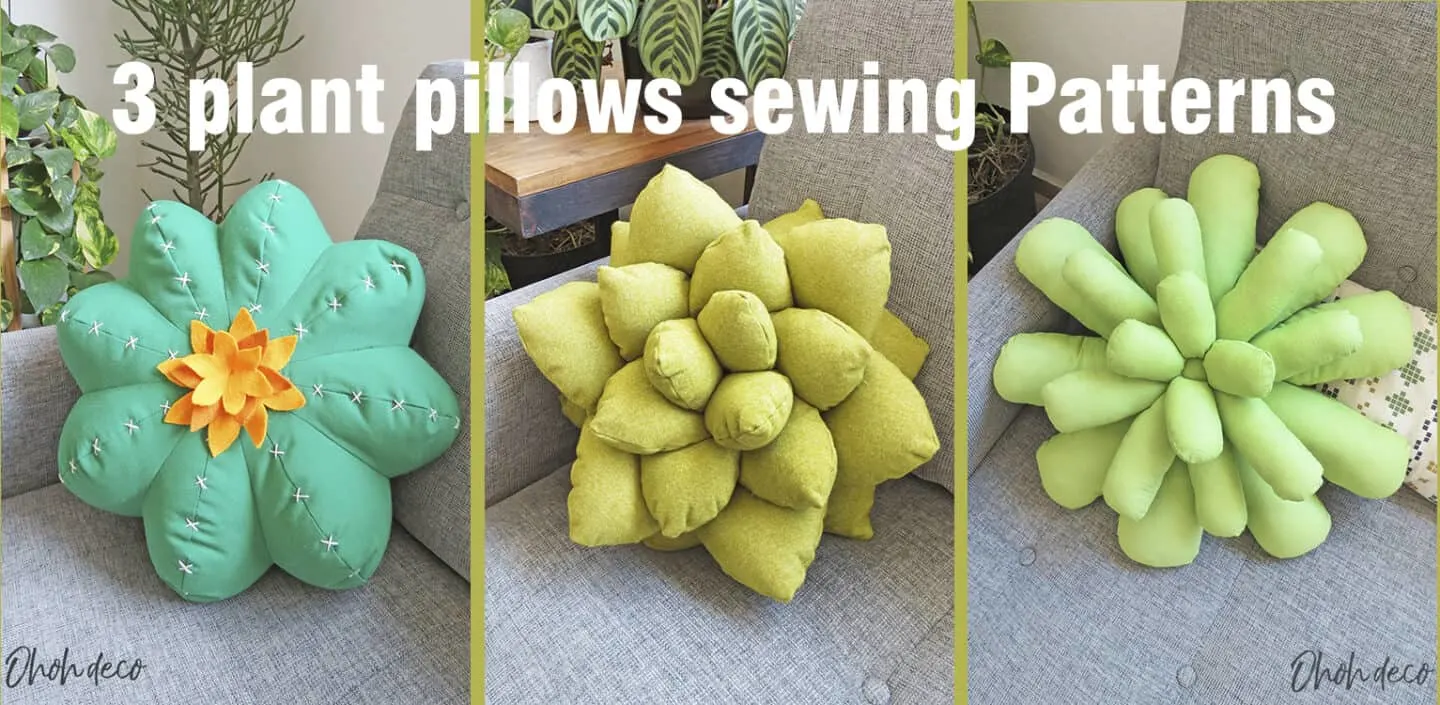 plant pillows sewig pattern