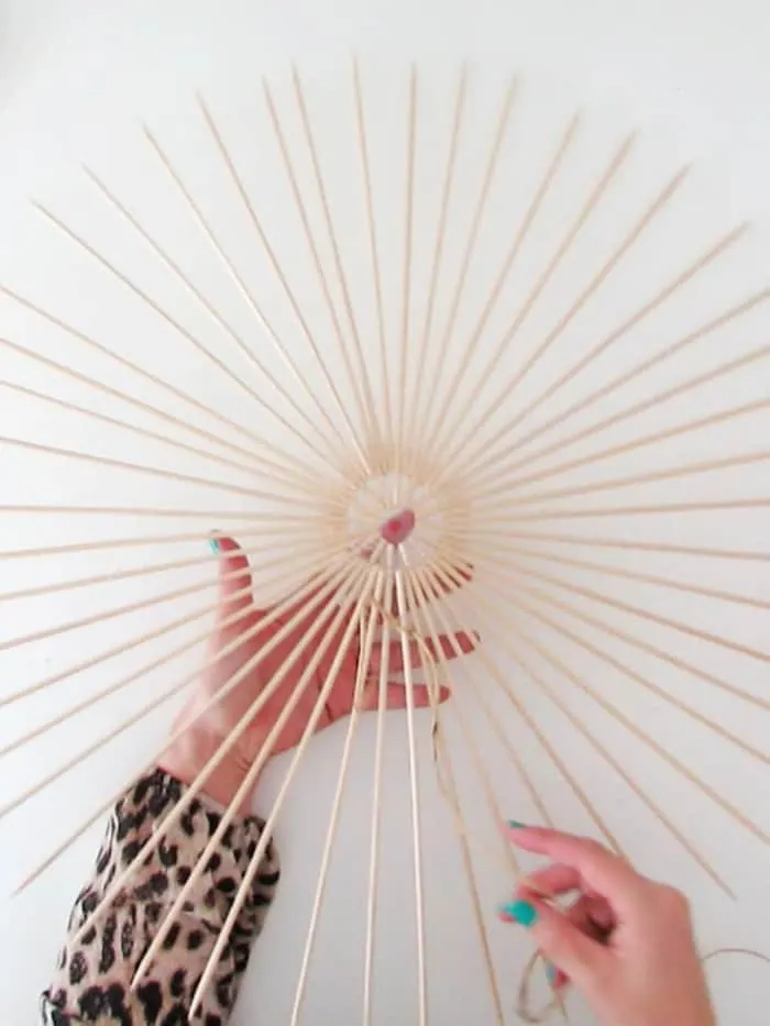 diy rattan lampshade