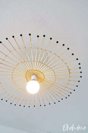How to make a lamp with wood