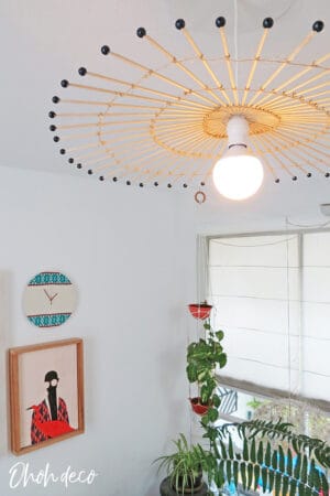 Make a lamp with wood