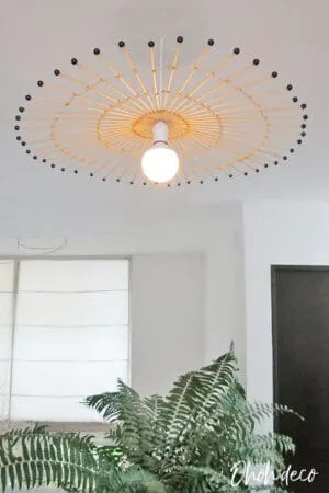 Easy to make diy wooden lamp