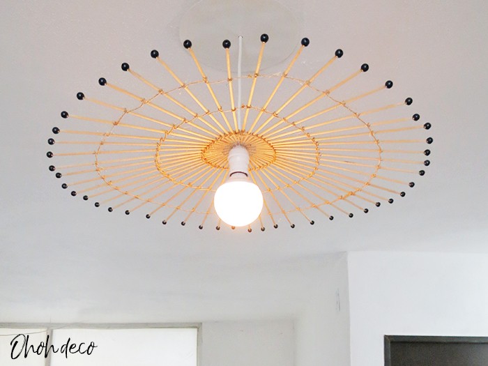 diy rattan lampshade