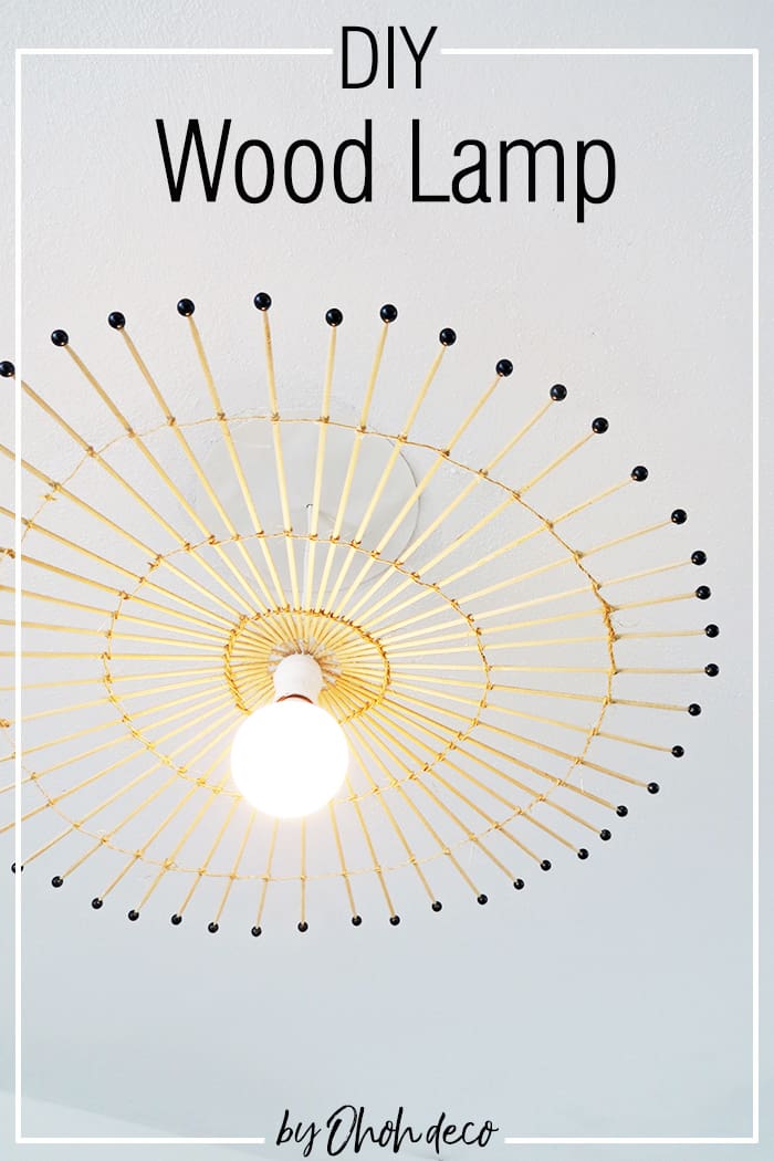 DIY wood lamp
