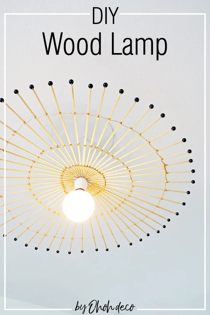 DIY wood lamp