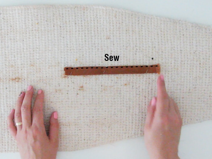 sew the strap