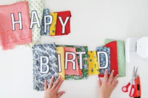 How to make a fabric garland