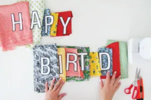 How to make a fabric garland