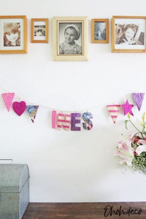 make a fabric garland