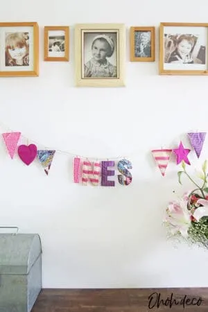 make a fabric garland