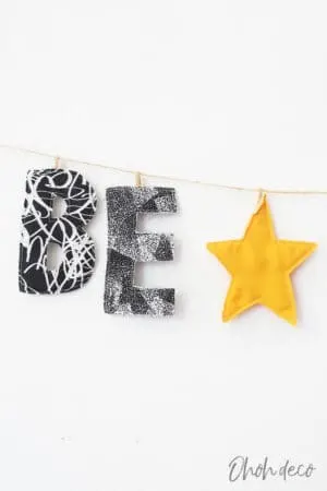 DIY christmas fabric Garland